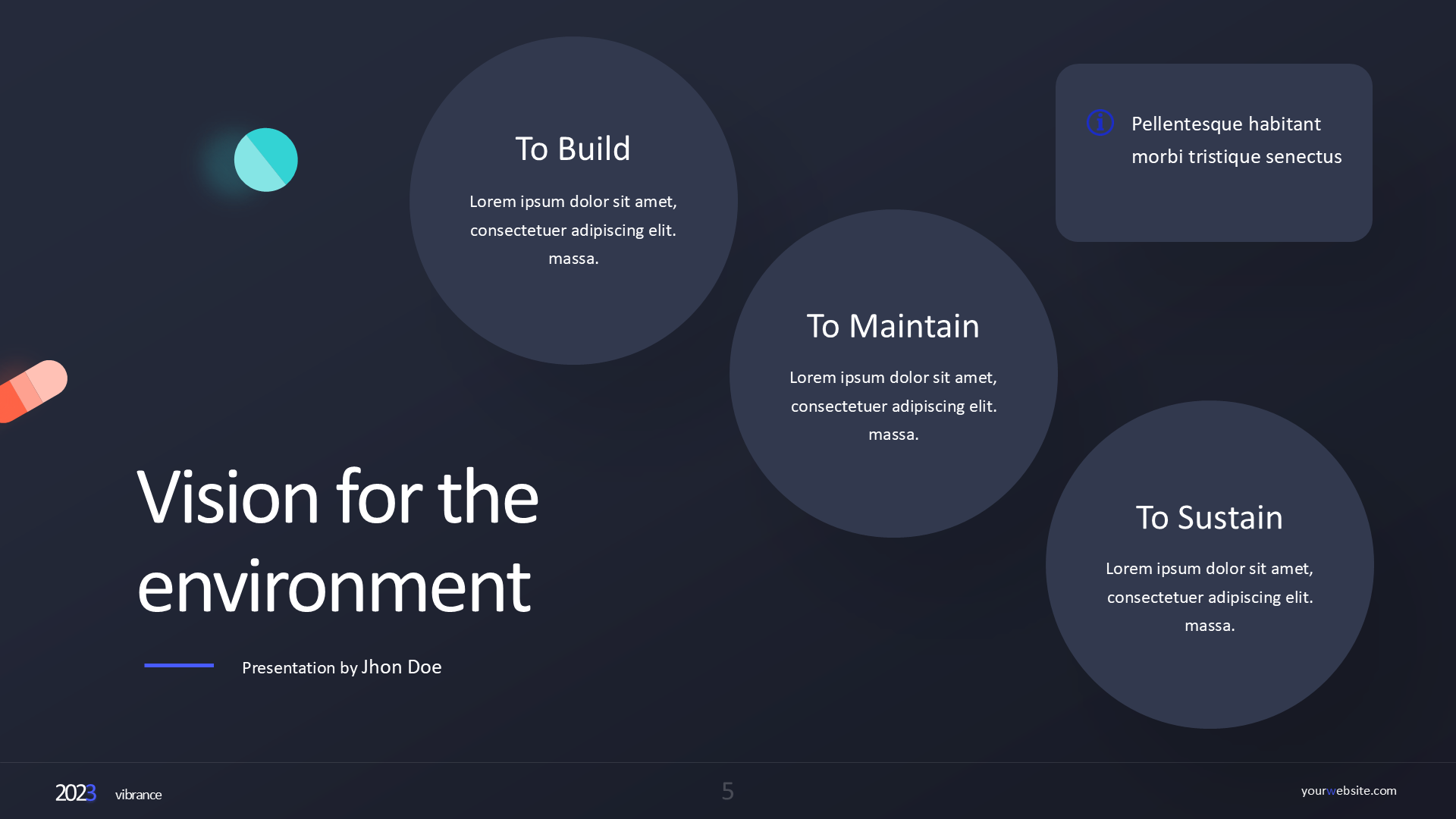 Vision Mission Dark slide 5